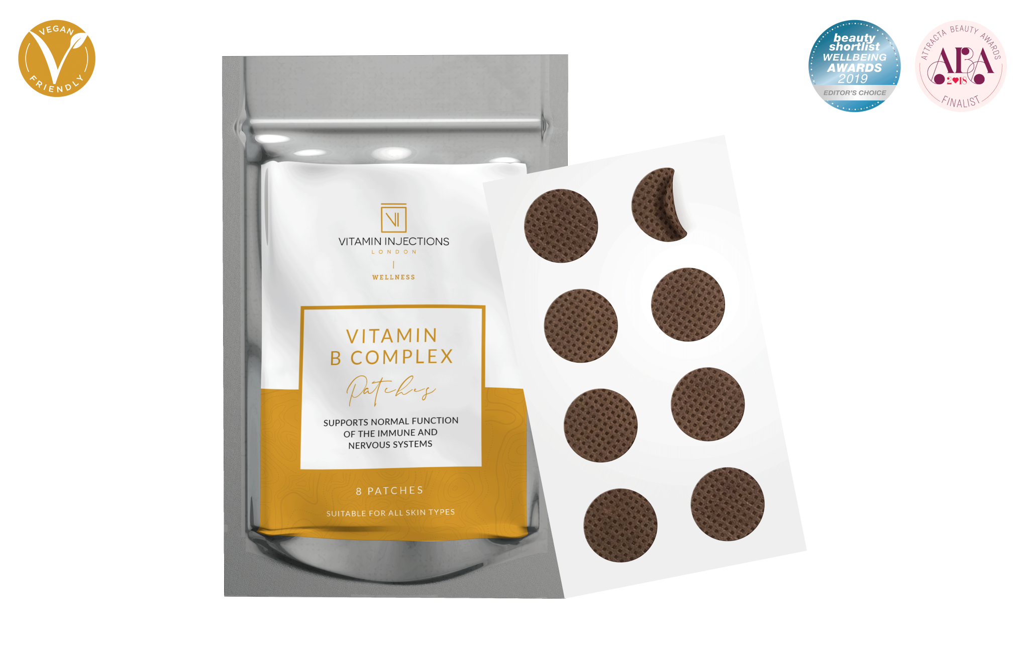 Vitamin B Complex Skin Patches Preview Pack (8 Patches) Vitamin