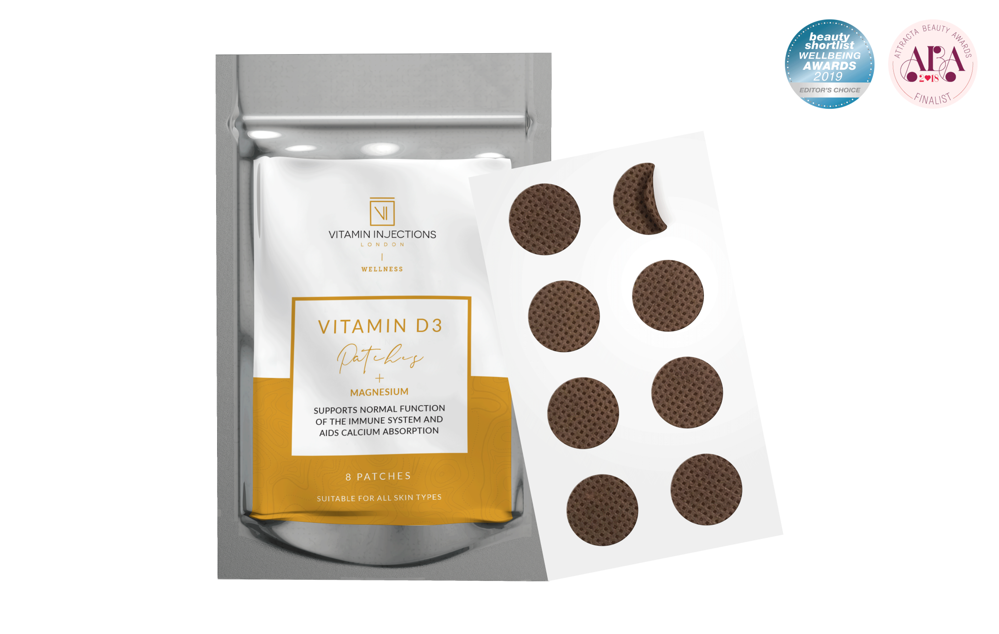 Vitamin D3 Skin Patches Preview Pack (8 Patches) Vitamin Injections